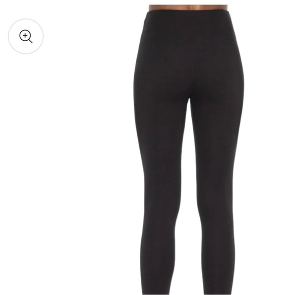 SPANX Ready to Wow Black Leggings with Snakeskin Print on Sides Size L - Picture 3 of 12